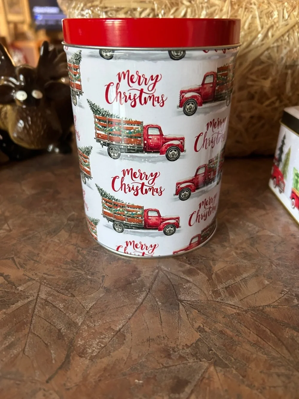 Brother and Sister Set of Two Christmas Tins